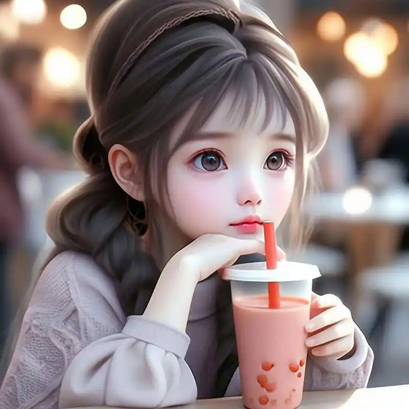 漂酿的奶茶妹妹可爱头像