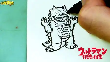 奥特曼怪兽小图鉴,宇宙怪兽百慕拉简笔画