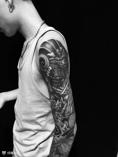 花臂_纹身图案手稿图片_paper的纹身作品集