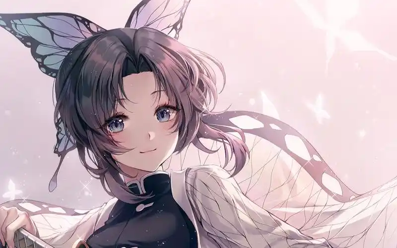 pixiv萌娘|动漫壁纸|鬼灭之刃壁纸|蝴蝶忍