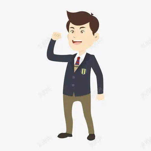 卡通装饰人物介绍海报男生png免抠素材_新图网 https://ixintu.