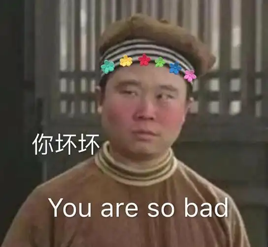 你坏坏you are so bad(武林外传燕小六表情包)_燕