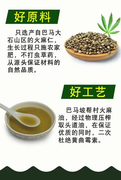 5折广西巴马火麻油初榨正宗纯火麻油食用火麻仁油火麻籽油500ml500ml