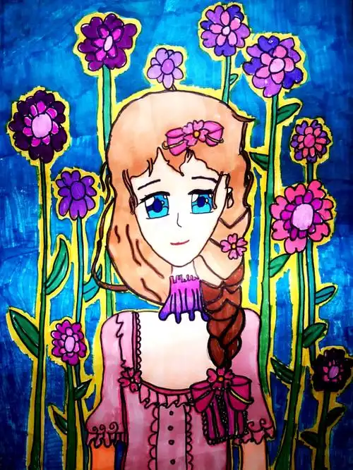 2021年元旦嵩阳一小五年级绘画作品展