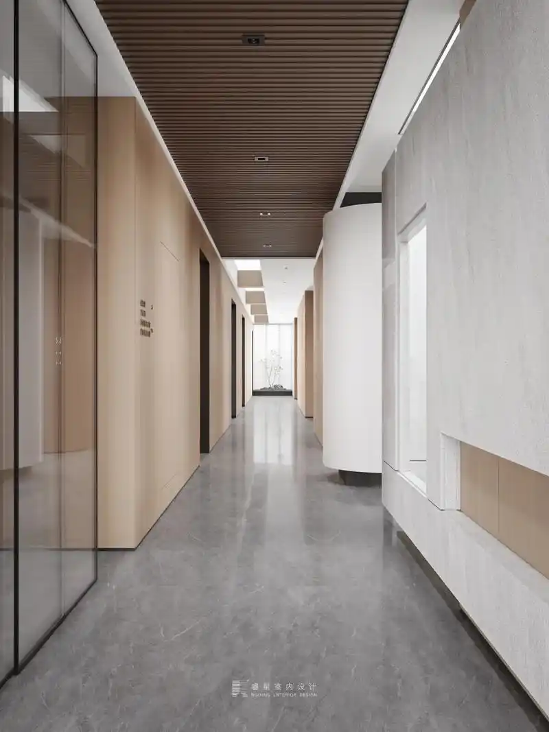 办公室走廊#办公楼设计方案推荐 #空间美学 #案例作品 - 抖音