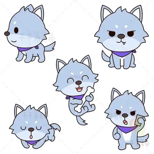 卡通狼简笔画大全简单易学