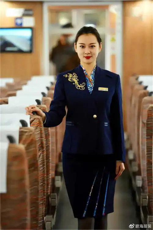 动车乘务组服装赏析三十一银西高铁动姐制服大气高颜值