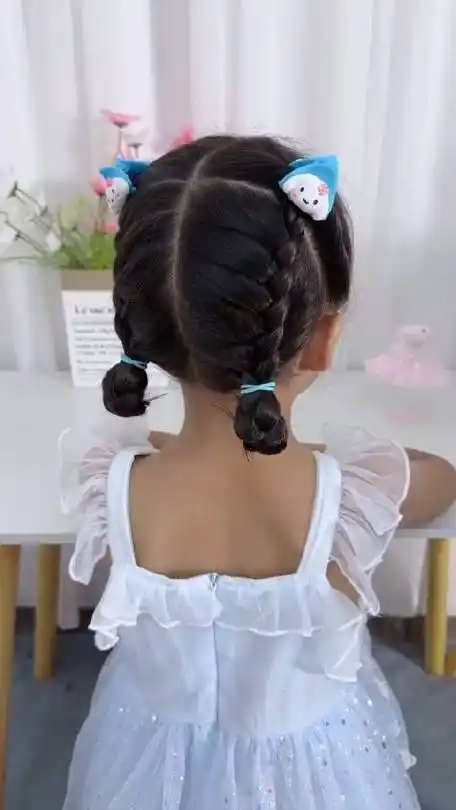 儿童编发 ## 小辫小辫扎起来 幼儿园小朋友上学发型～甜美又可爱