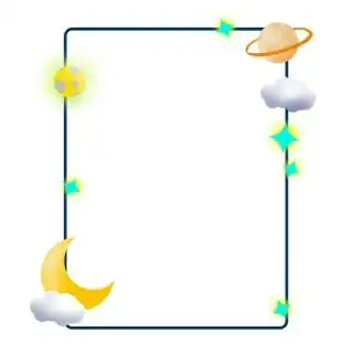 千库原创星空宇宙边框