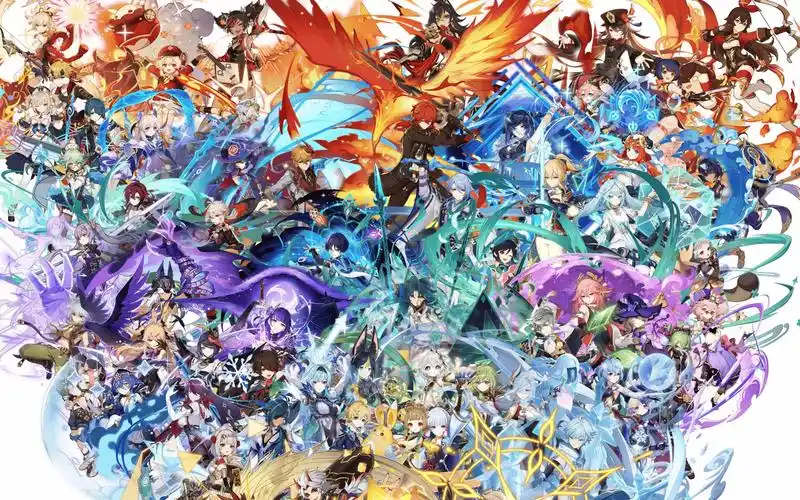 【原神】开服至今所有角色拾枝杂谈 动态立绘!