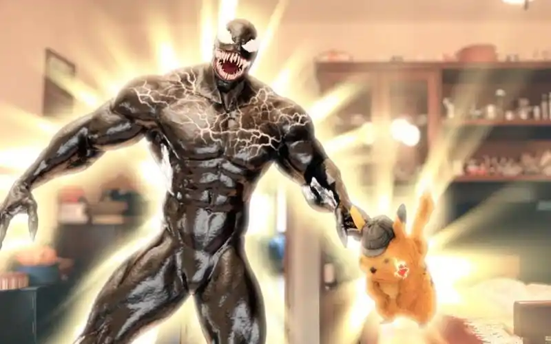 毒液不听劝告,被大侦探皮卡丘电晕了