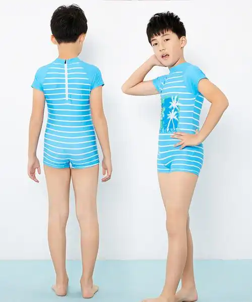 李宁儿童游泳衣男童游泳泳裤青少年中大童男男孩儿童泳衣