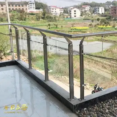 扶手栏杆不锈钢阳台玻璃护栏金日盛日盛商场工程定制家装楼梯立柱