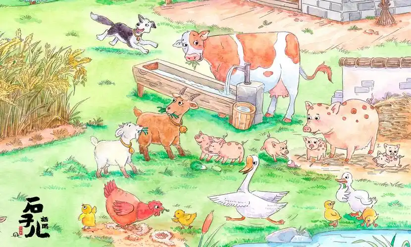 手绘农场绘本