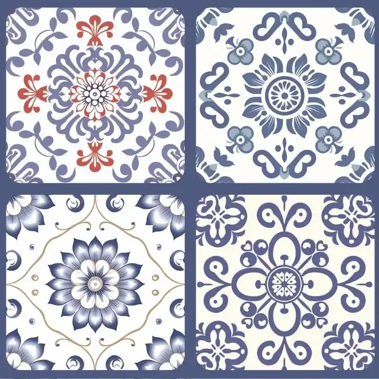 四方连续典雅清新纹样 简约,平面几何纹样图案 #纹样#国风美 - 抖音