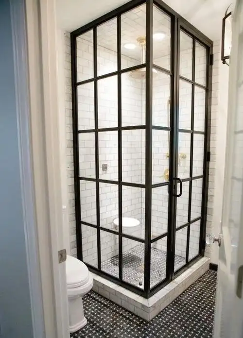 卫生间玻璃隔断间浴室装修效果图