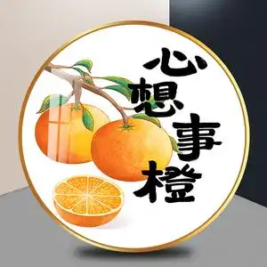 心想事成十字绣新款线绣客厅大气家用刺绣水果半绣橙子手工钻石画