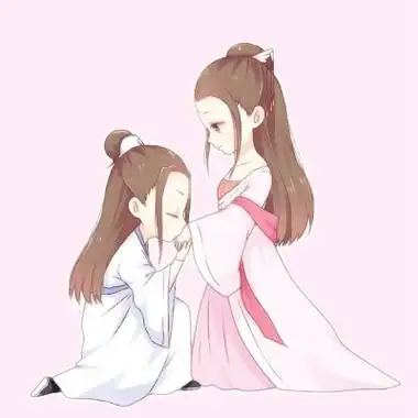 q版古风情侣头像高清萌萌的q版古风情侣头像图片精选