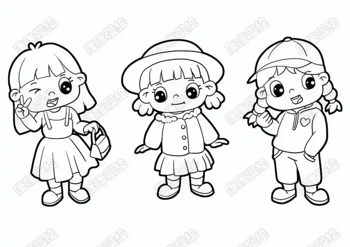 单个简笔画人物练习