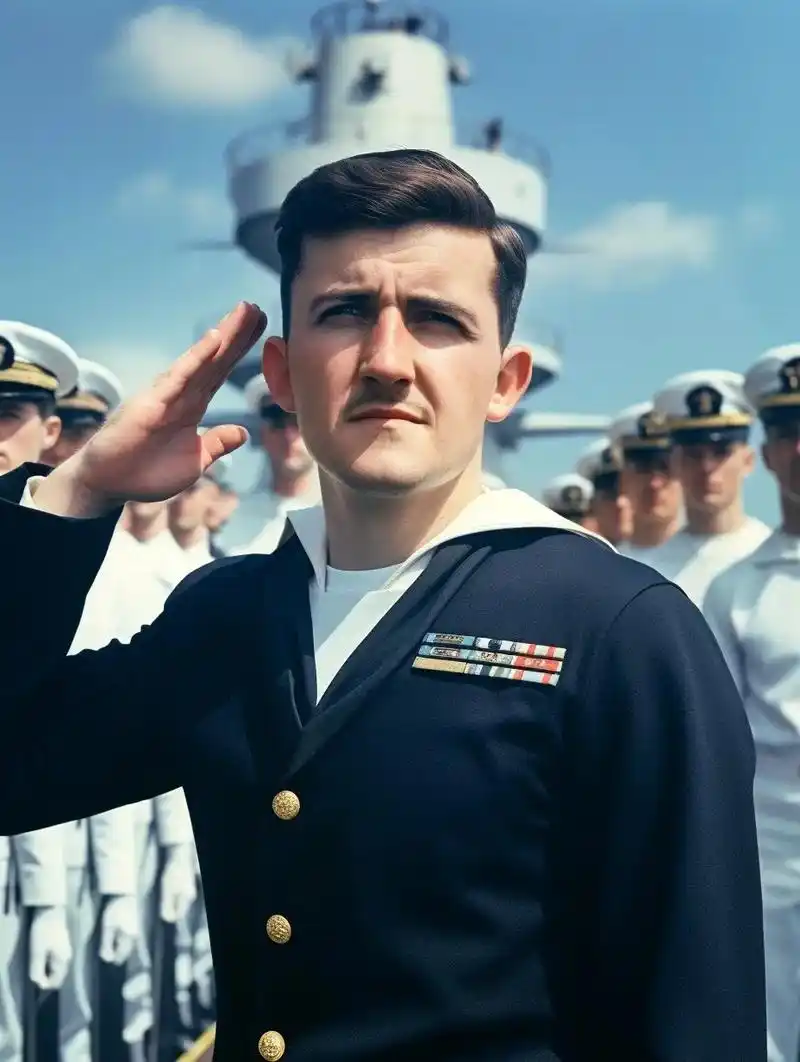 英国皇家海军上将哈里·马奎尔.#midjourney #ai - 抖音