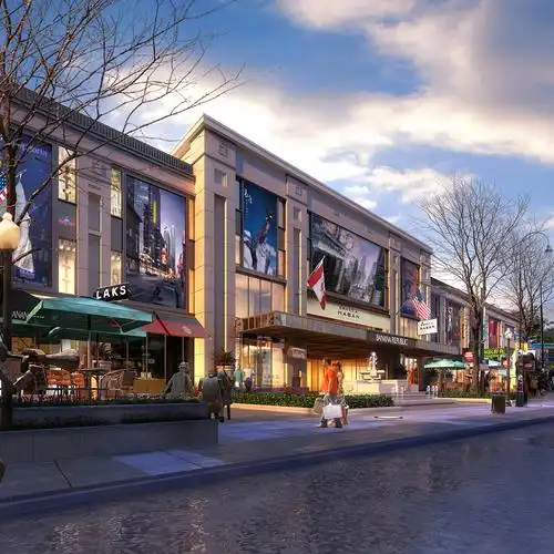 商业街室外效果图案例