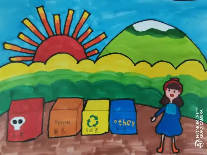 美丽中国 我是行动者——五家渠二中环保绘画比赛