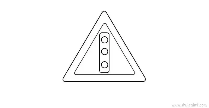 交通安全标志牌儿童画怎么画 交通安全标志牌简笔画顺序