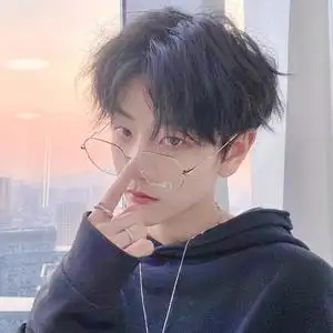 网红同款假发男中分刘海短发韩版帅气自然蓬松学生修脸自拍全头套