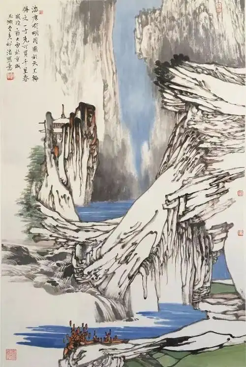 陈祥法现代山水画作品辑录欣赏