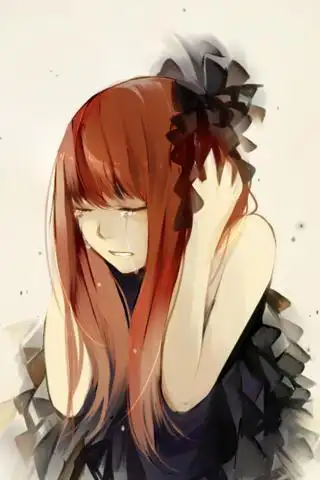 求几张这种动漫女生哭泣的图片(伤心的也行噢)