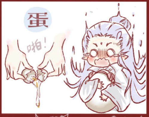 敖丙得了产后抑郁症,看到哪吒在煎蛋后,立马抱住了蛋宝宝