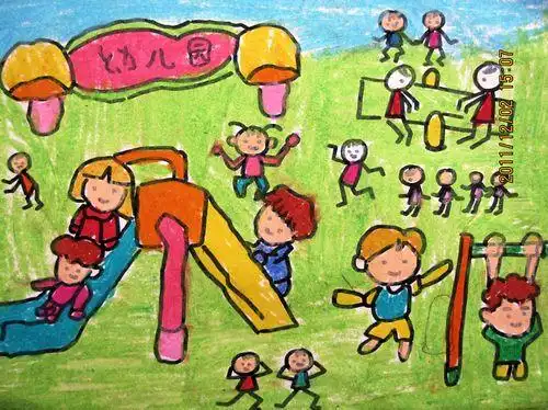 《我爱我的幼儿园》/少儿绘画作品/儿童画/网络美术馆_中国少儿美术