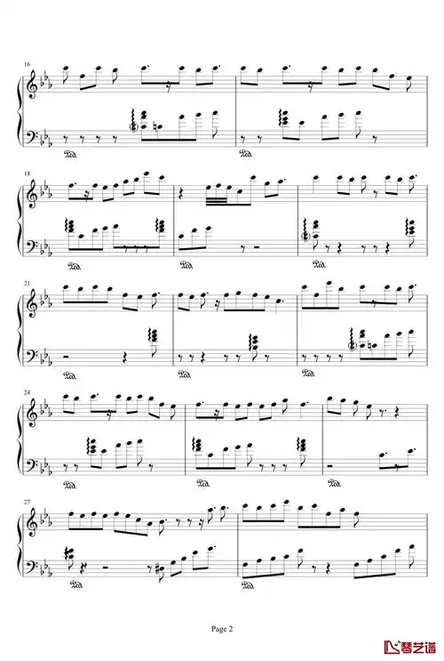 琴艺谱首页 精选社区 天地缓缓钢琴谱-伦桑转载:感