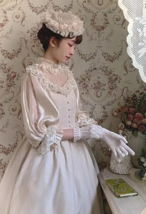 airfreeinglolita夜莺原创洛丽塔古典cla优雅贵妇法式洛丽塔