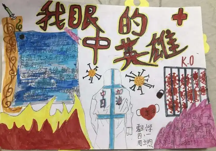 致敬我心中的英雄——霍小竞赛部开展手抄报活动