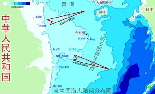 台湾海峡周边水深和地形图
