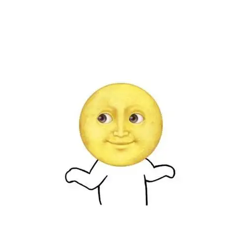 emoji黄脸月亮头像情侣闺蜜