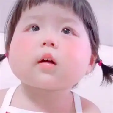 嘟嘴小女孩头像超萌可爱 儿童头像超萌女孩嘟嘴