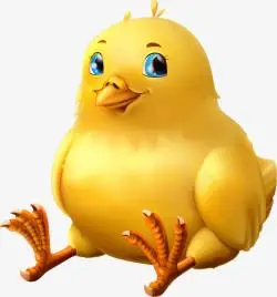 小鸡头像卡通可爱小动物装饰动物头像高清图片