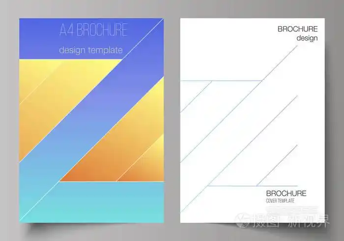 杂志,传单,小册子,年度报告的现代封面模型设计模板