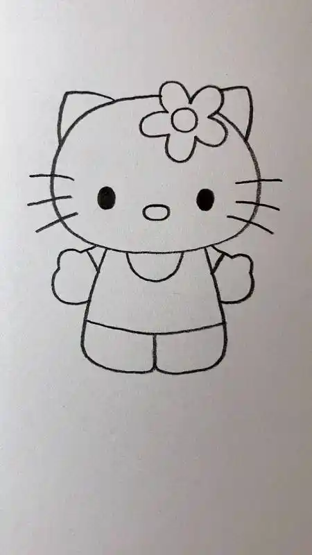 简笔画#这只可爱的猫你认得吗?
