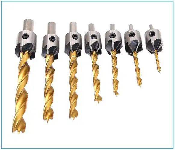 定制木工钻头沉孔钻木板打孔开孔器沉头麻花钻头套装沉孔钻工具36mm