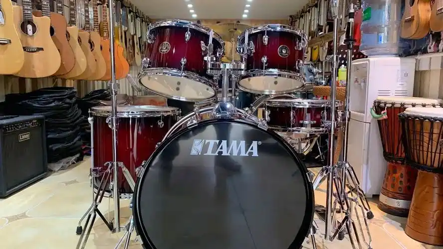 tama架子鼓:rl52kh6-bgb紫红色 烤漆款 sbr四片装镲片[烟花][强]