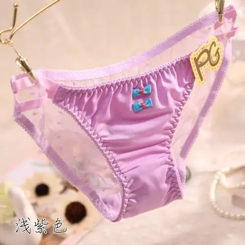 e002 比诺女子pg内裤 双带子舒适欧版女士蕾丝内裤 冰丝内裤批发图片