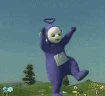 天线宝宝丁丁小波穿裙子gif动图分享