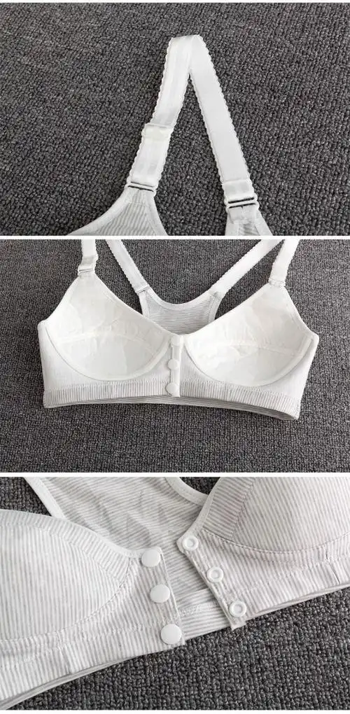 高中生内衣18岁少女文胸大码少女文胸棉前扣薄工字背心无钢圈初高中学