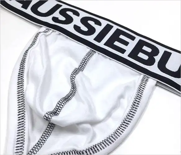 aussiebum 男士双丁内裤运动提臀款腰带纯色棉立体囊袋 (商品编号