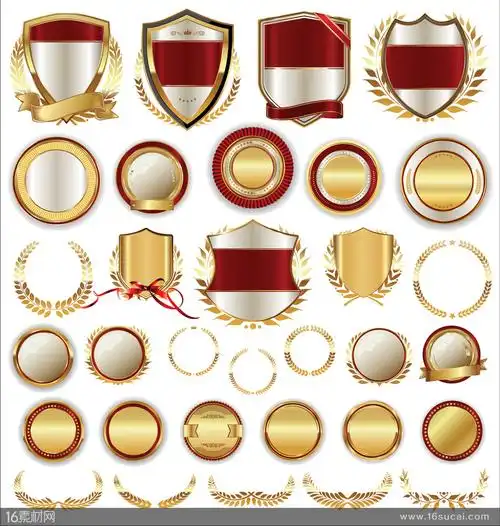 精致徽章矢量素材(一)