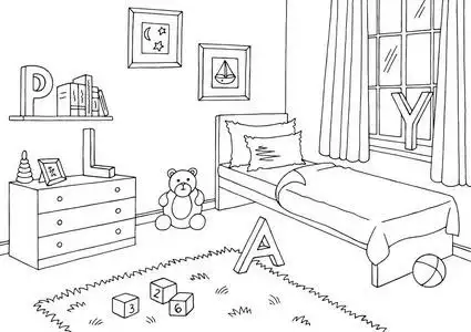 床平面图图片-床平面图素材-床平面图插画-摄图新视界