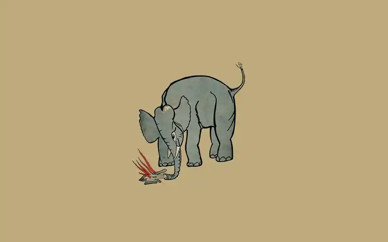 简约的卡通动物图案,非主流-回车桌面